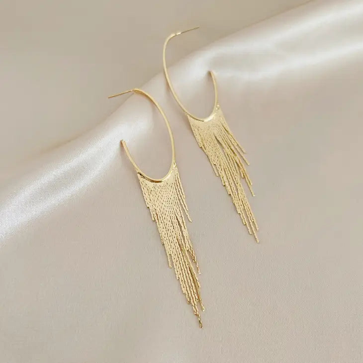 Fringe Hoop Earrings