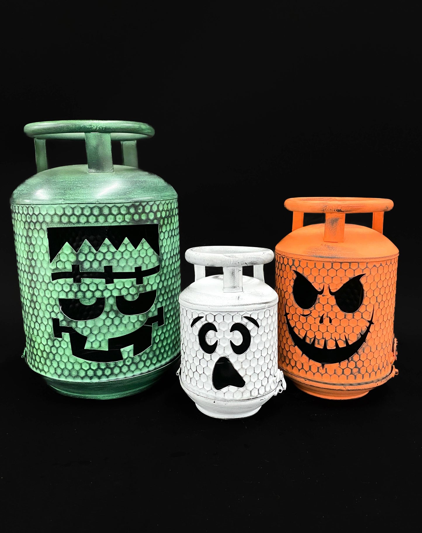 Halloween Trio Cylinders Set of 3 5x8, 6x10 and 8x13in