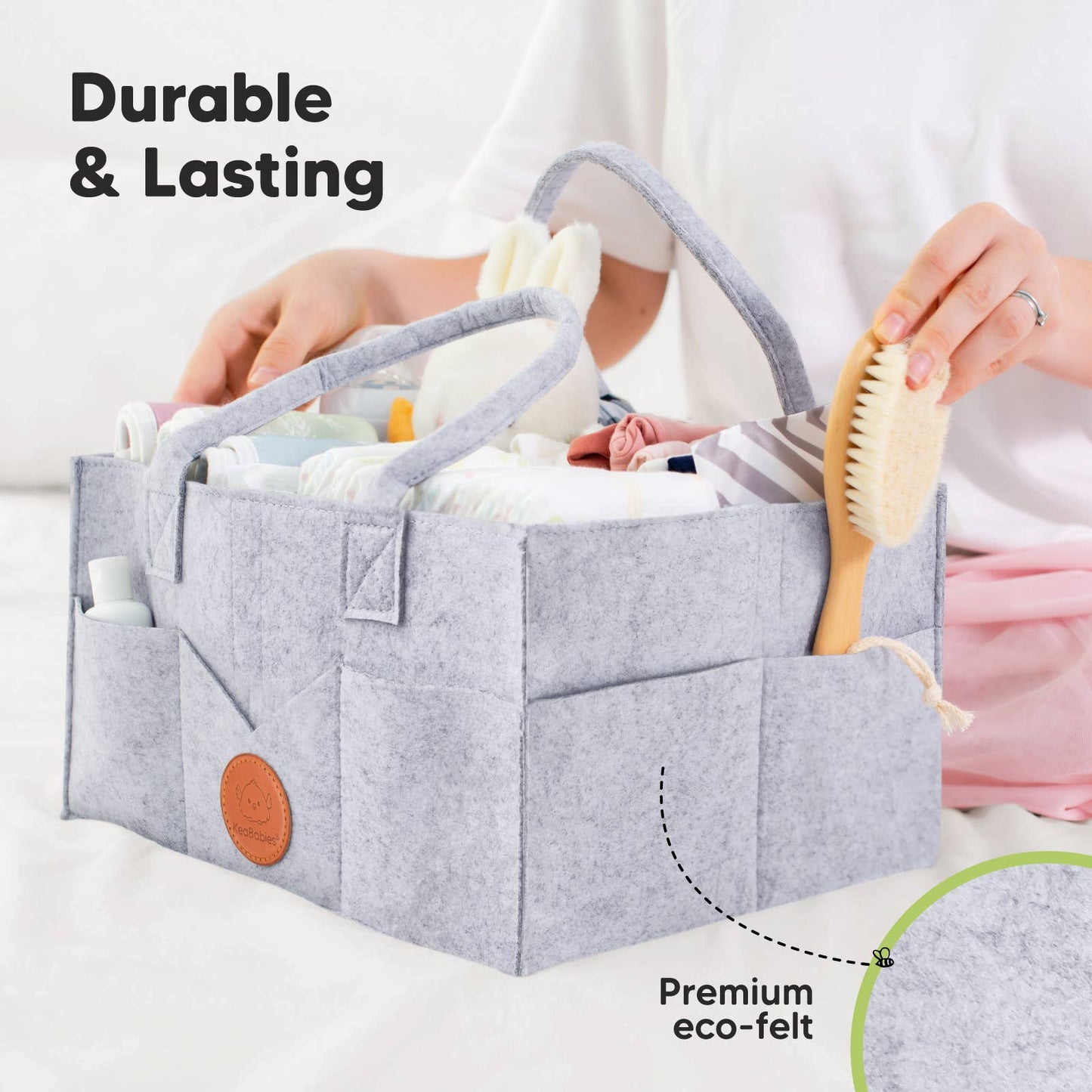 Original Baby Diaper Caddy Organizer for Nursery, Storage