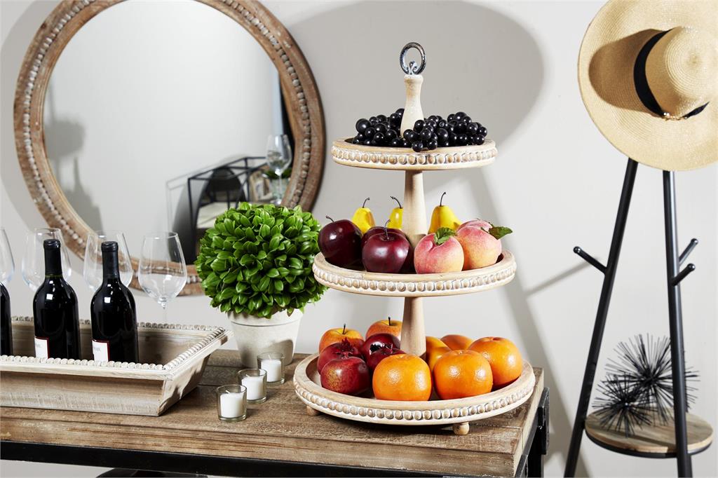 3 Tier Serving Tray Wood