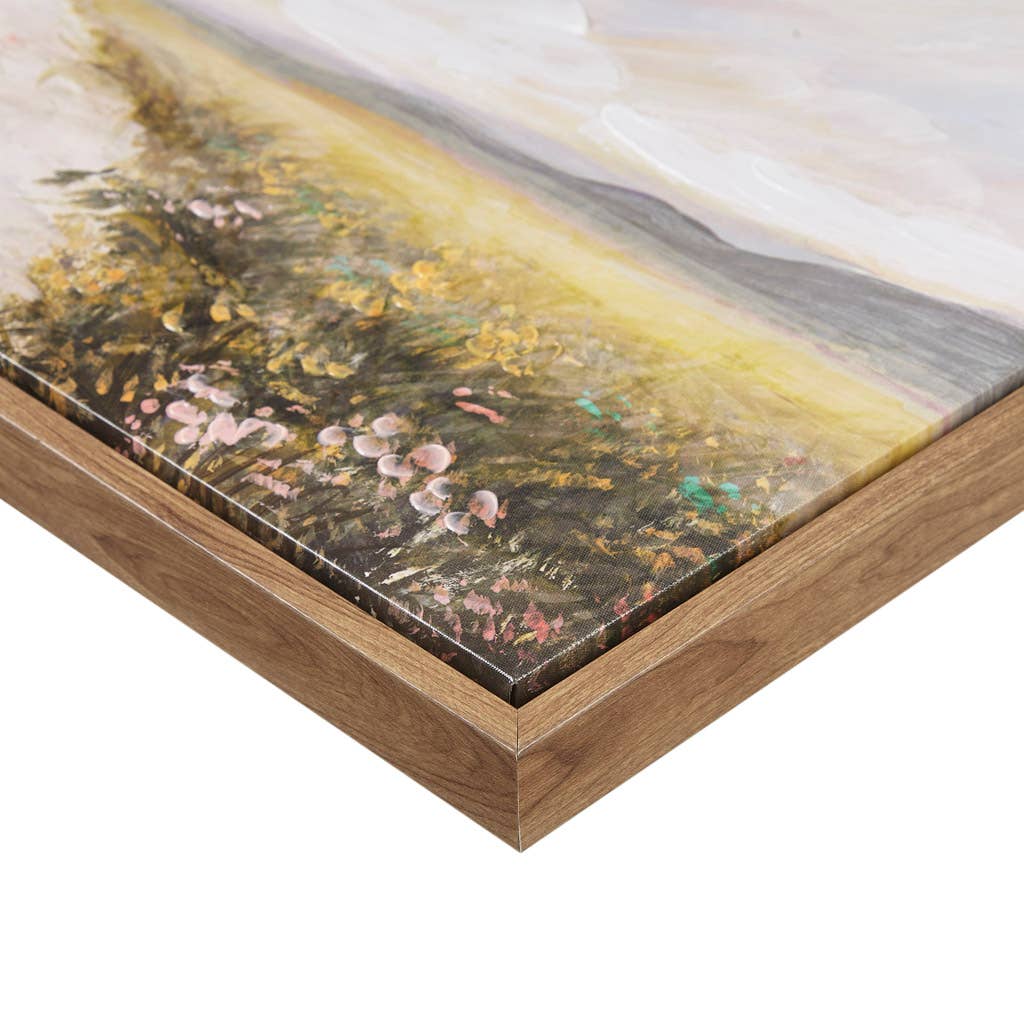 Flower Fields Landscape Framed Wall Art