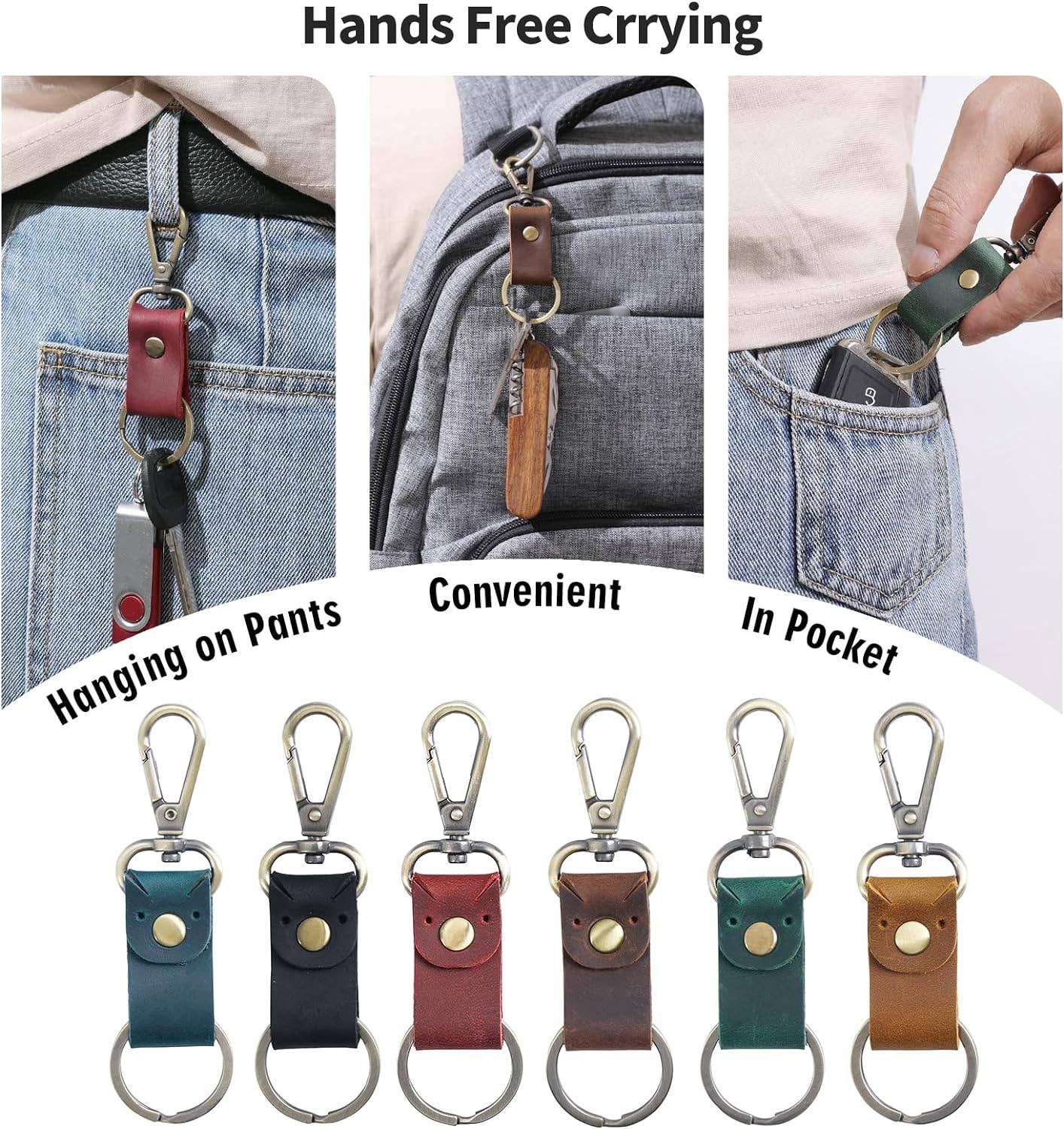 Genuine Leather Keychain