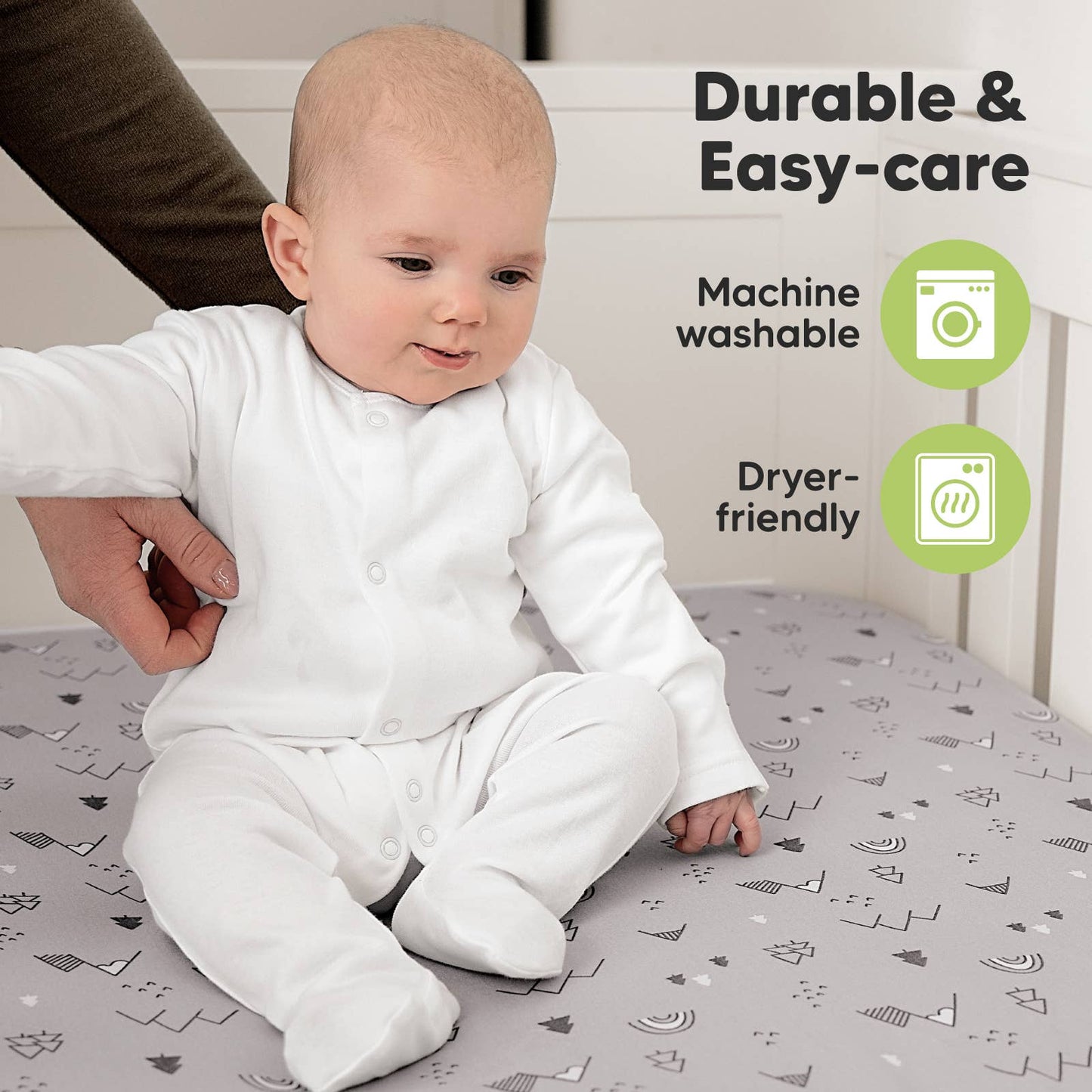 2-pack Organic Cotton Fitted Crib Sheet