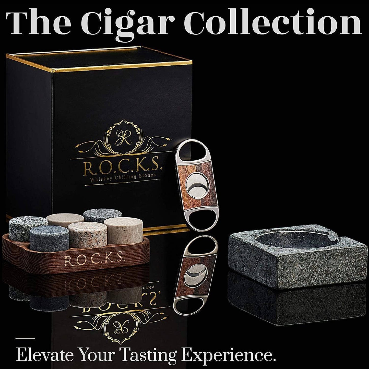 The Gentleman's Set - Cigar Aficionado Cocktail Stones