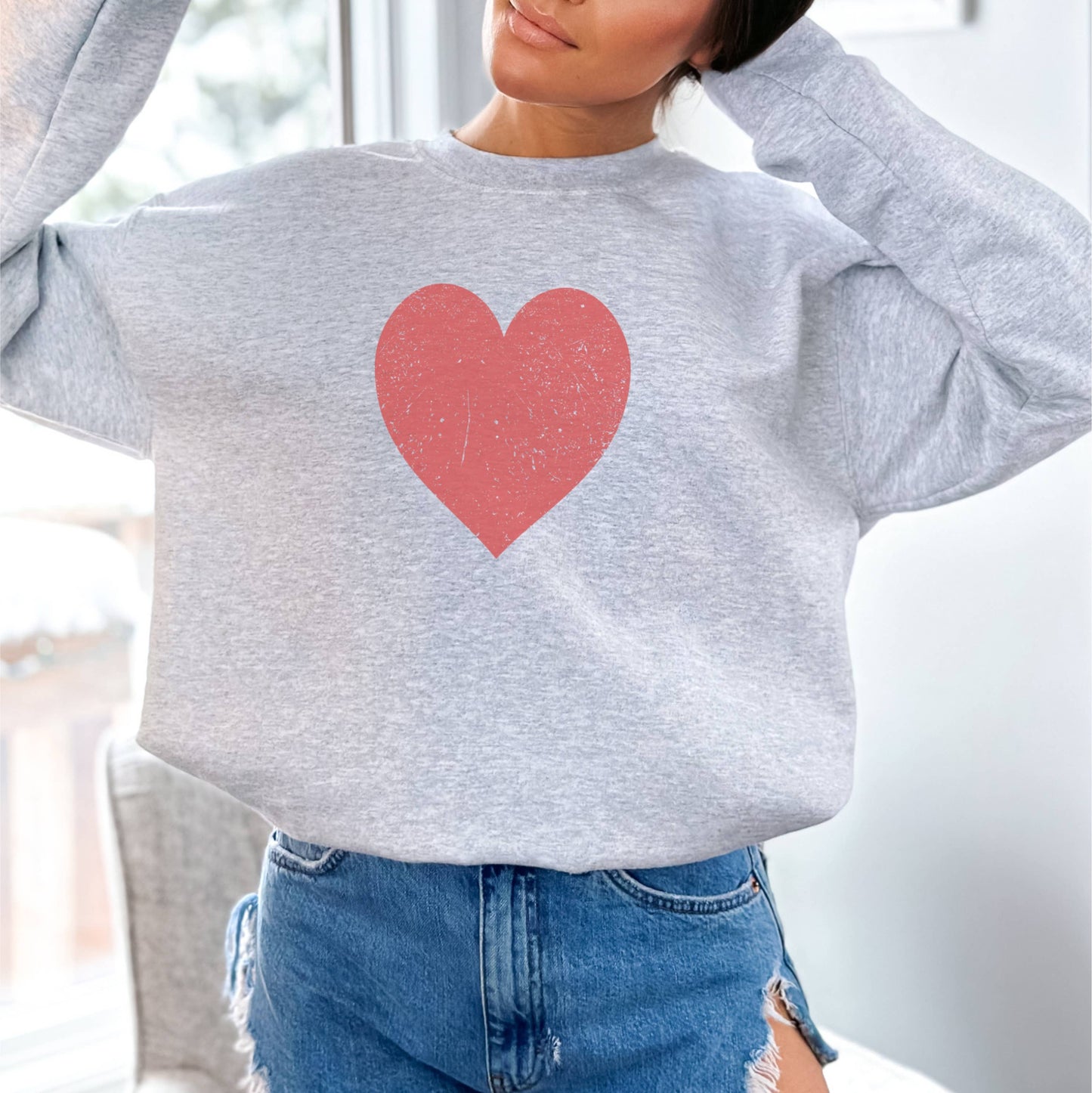 Valentine's Sweatshirt - Heart Sweatshirt - Valentines Shirt