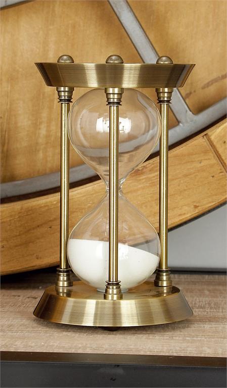 BRASS METAL HOURGLASS SAND TIMER