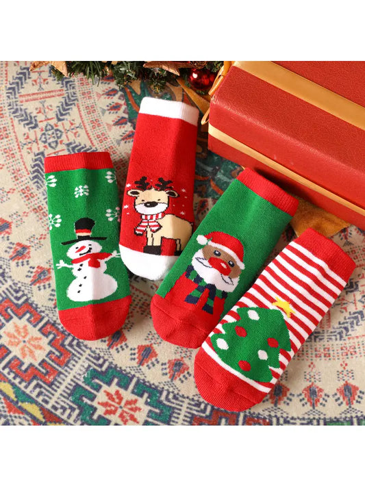 Toddler Christmas Thermal Crew Socks 12-24