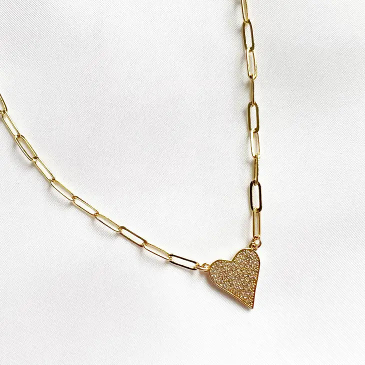 Stay True Heart Necklace Gold Filled