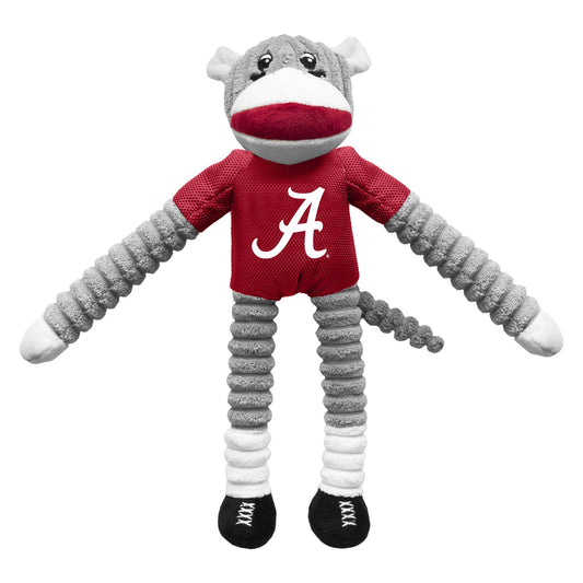 NCAA Alabama Crimson Tide Team Sock Monkey Pet Toy