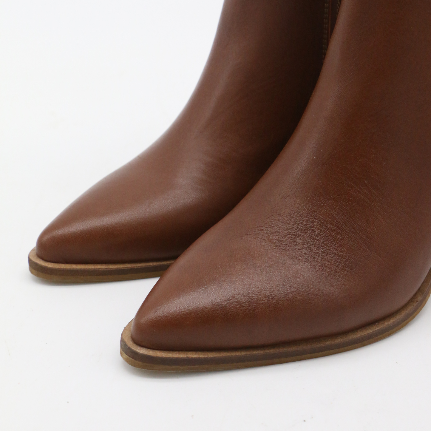 Stagecoach western inspired chelsea booties in tan leather