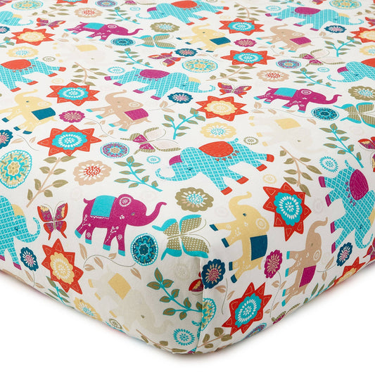 Zahara Cotton Crib Fitted Sheet