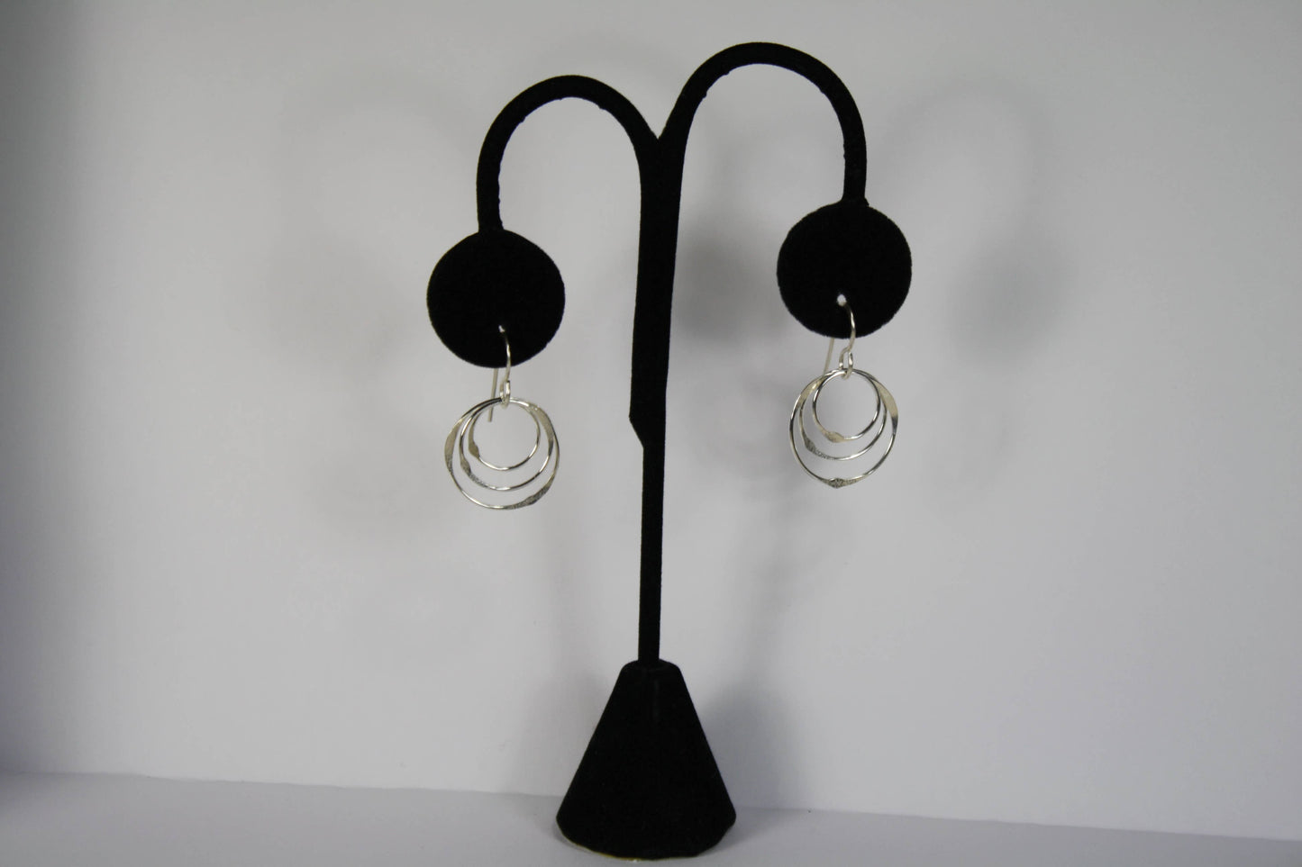 Sterling Silver Earrings 3 Multiple Circles