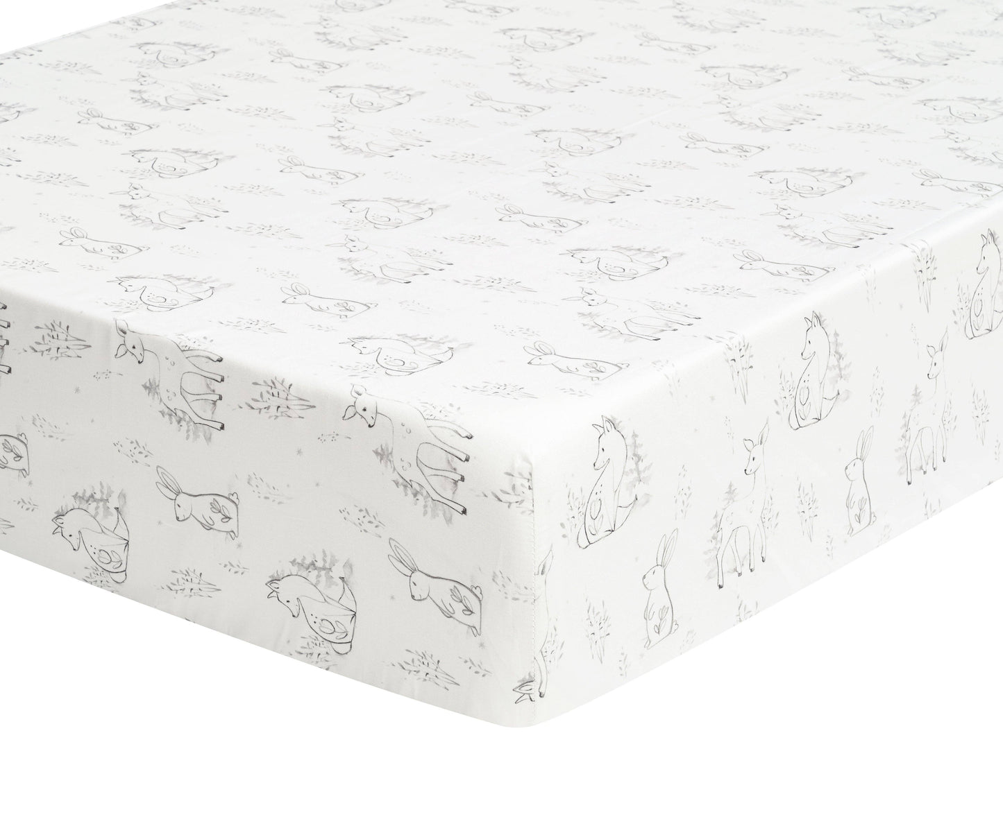 Mills Waffle White Crib Fitted Sheet